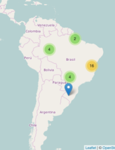 Cluster Map of Brazil Zika Cases
